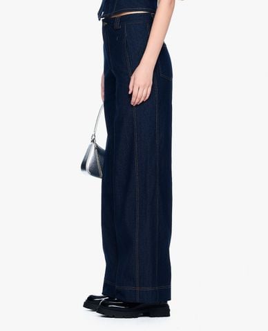  GIGI - Quần jeans nữ ống rộng trẻ trung 