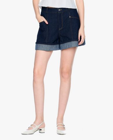  GIGI - Quần shorts jeans nữ xắn gấu thời trang 