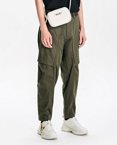  TRENDIANO - Quần kaki nam ống rộng phối zip 