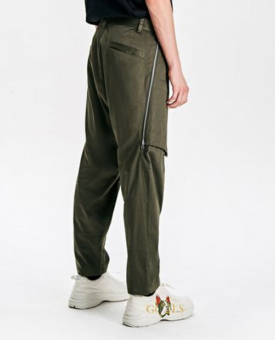  TRENDIANO - Quần kaki nam ống rộng phối zip 