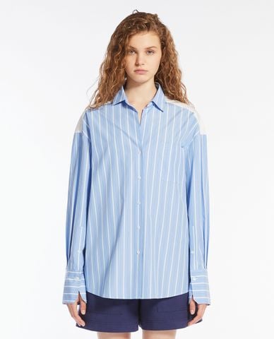  WEEKEND MAX MARA - Áo sơ mi nữ cổ bẻ tay dài Nadar 