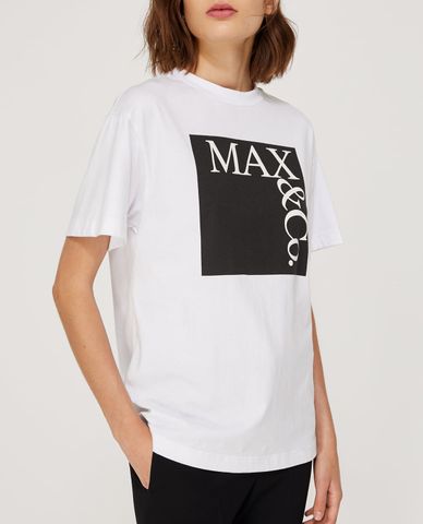  MAX&Co. - Áo thun nữ cổ tròn tay ngắn Cotton Logo 
