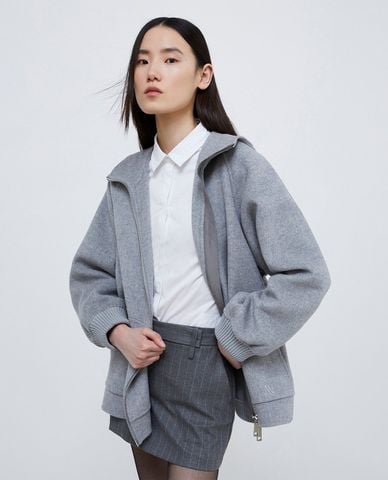  MAX&Co. - Áo khoác phối mũ nữ tay dài Ulna 