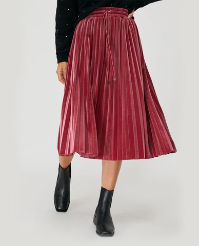  MAX&Co. - Chân váy midi xếp li Pleated Velvet 