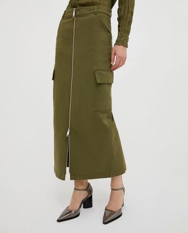  MAX&Co. - Chân váy bút chì midi phối khoá kéo Bologna 