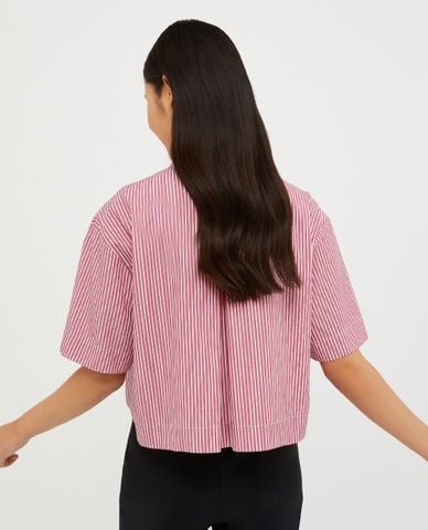  MAX&Co. - Áo sơ mi cổ tròn tay ngắn phom lửng Madre 