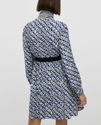  MAX&Co. - Đầm mini cổ V tay dài Flounce In Sablé 