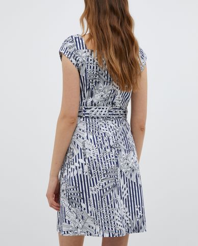  MAX&Co. - Đầm mini cổ vuông ngắn tay Cotton Gabardine 