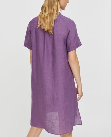  MAX&Co. - Đầm mini phom suông ngắn tay Pure Linen Shift 