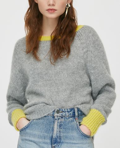  MAX&Co. - Áo len nữ tay dài cổ thuyền Mohair 