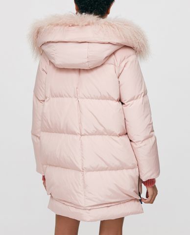  MAX&Co. - Áo khoác phao nữ phối lông Mongolian Fur Collar 