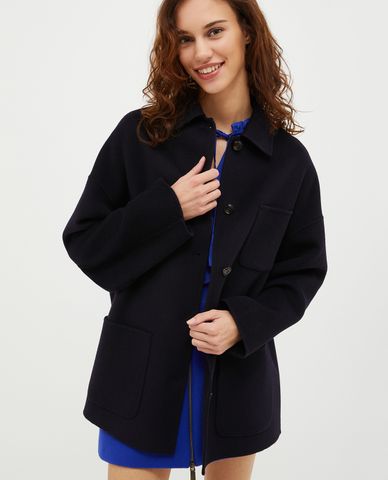  MAX&Co. - Áo khoác nữ phom rộng cổ bẻ tay dài Predazzo 