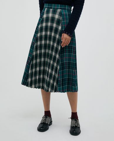  MAX&Co. - Chân váy midi xếp li Patchwork Tartan 