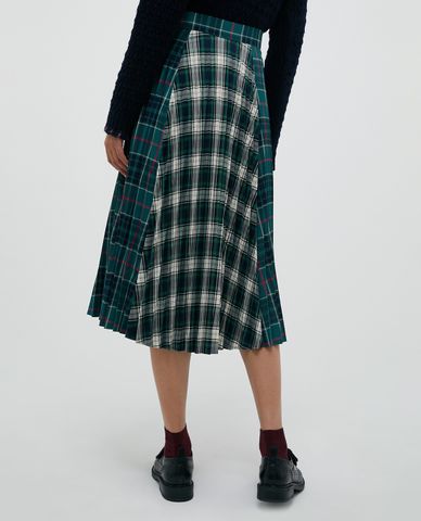  MAX&Co. - Chân váy midi xếp li Patchwork Tartan 