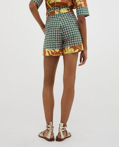  MAX&Co. - Quần shorts ngắn nữ Emerald Green Pattern 