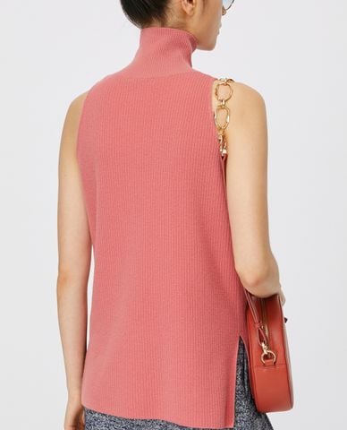  MAX&Co. - Áo sweater nữ sát nách cổ lọ Ribbed Polo 