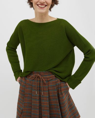  MAX&Co. - Áo dệt kim nữ tay dài cổ tròn Sguardo 