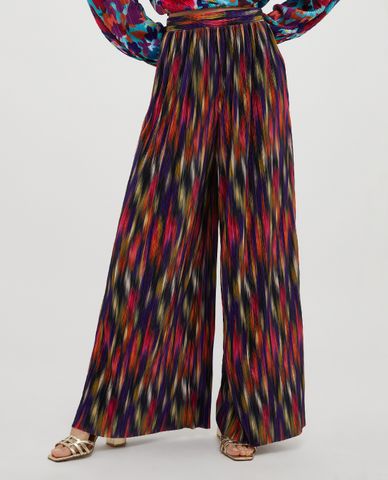  MAX&Co. - Quần nữ ống rộng xếp li lưng thun Turchino 