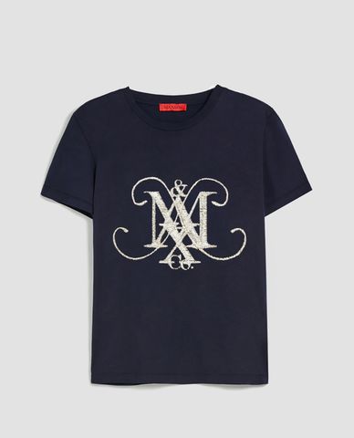  MAX&Co. - Áo thun nữ cổ tròn tay ngắn Monogram 