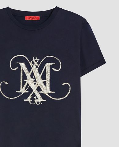  MAX&Co. - Áo thun nữ cổ tròn tay ngắn Monogram 
