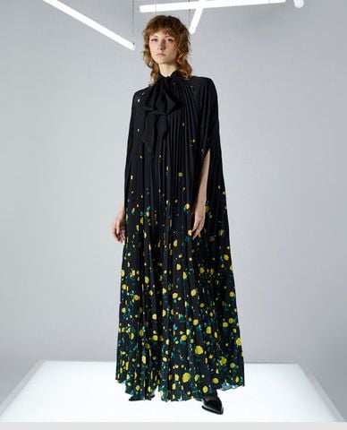  MAX&Co. - Đầm xếp li maxi thắt nơ phối hoạ tiết hoa Sharon 