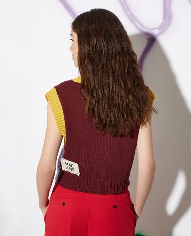  MAX&Co. - Áo khoác gilet nữ phom croptop cổ tròn King 