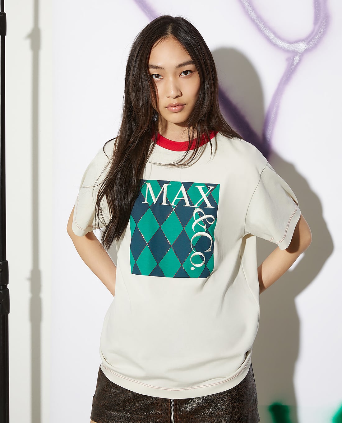 MAX&Co. - Áo thun nữ cổ tròn tay ngắn Teewb