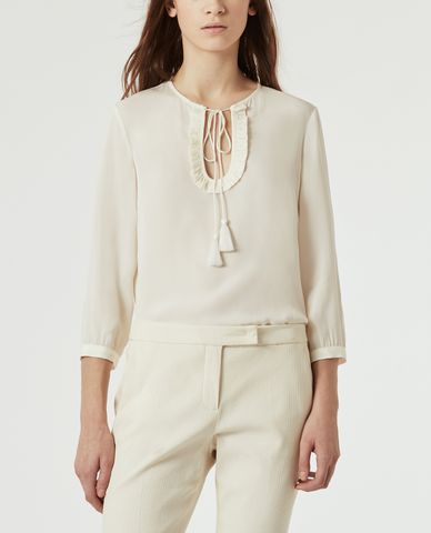  MAX&Co. - Áo kiểu nữ cổ tròn tay dài Pablo 