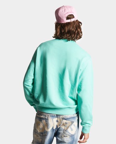  DSQUARED2 - Áo sweatshirt nam cổ tròn Cool Fit 