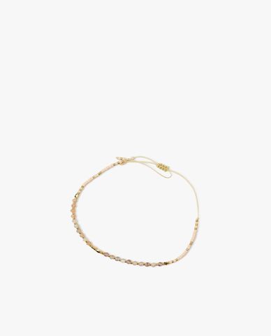  CECI - Vòng đeo tay nữ bản mảnh phối hạt đá nữ tính 