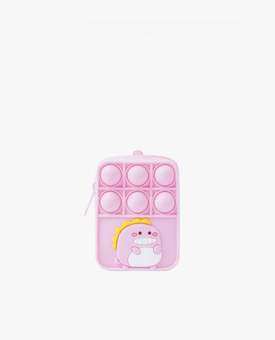  CECI - Ví nữ dáng ngắn phom chữ nhật khóa zip phối hình dễ thương 