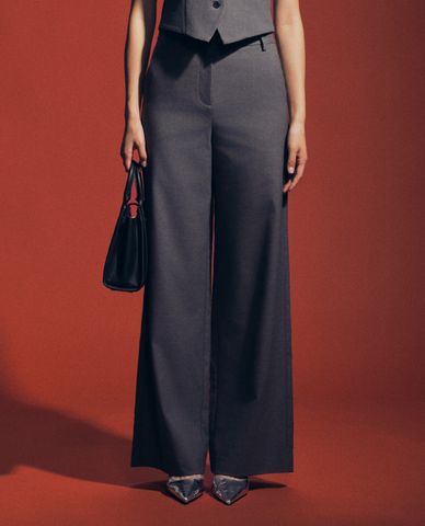  GIGI - Quần nữ ống rộng phom suông hiện đại 