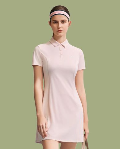  K-SWISS - Đầm polo mini Logo Jacquard 