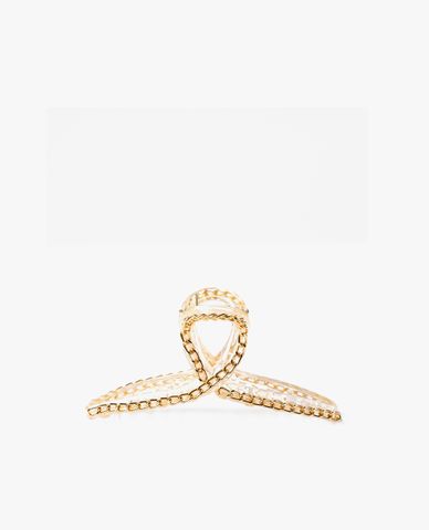  CECI - Kẹp tóc nữ phối chuỗi xích kim loại nổi bật 