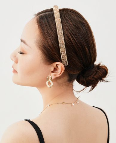  CECI - Băng đô cài tóc nữ đính đá sang trọng 