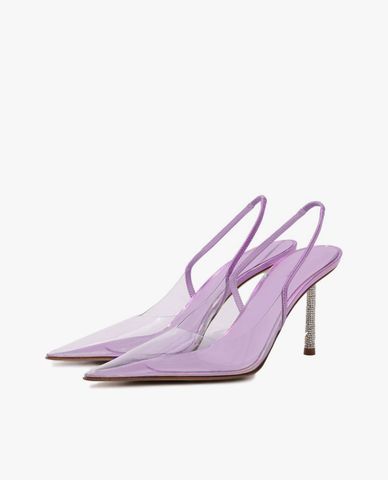  LE SILLA - Giày cao gót nữ bít mũi trong suốt Chanel Bella 