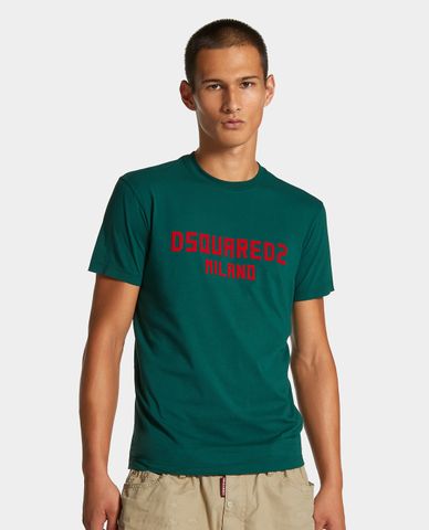  DSQUARED2 - Áo thun nam cổ tròn tay ngắn Cool 