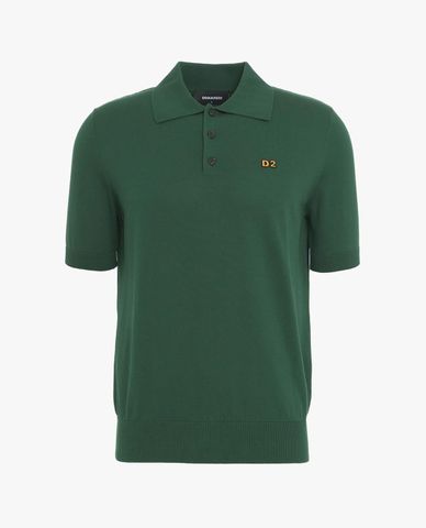  DSQUARED2 - Áo polo nam cổ bẻ tay ngắn hiện đại 