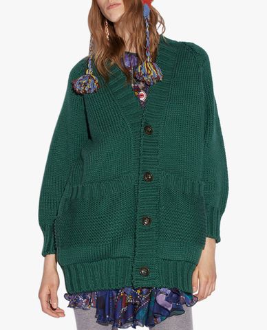  DSQUARED2 - Áo khoác cardigan nữ cổ V phối nút cài Highland 