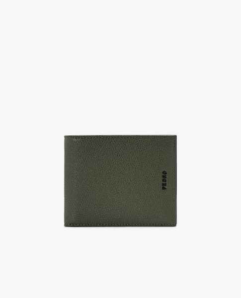  PEDRO - Ví nam dáng ngắn Embossed Leather Bi-Fold 
