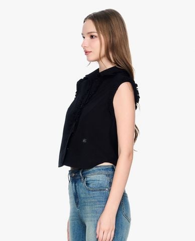  GIGI - Áo sát nách nữ phom croptop phối nút trẻ trung 