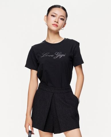  GIGI - Áo thun nữ cổ tròn tay ngắn trẻ trung 