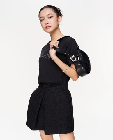  GIGI - Áo thun nữ cổ tròn tay ngắn trẻ trung 