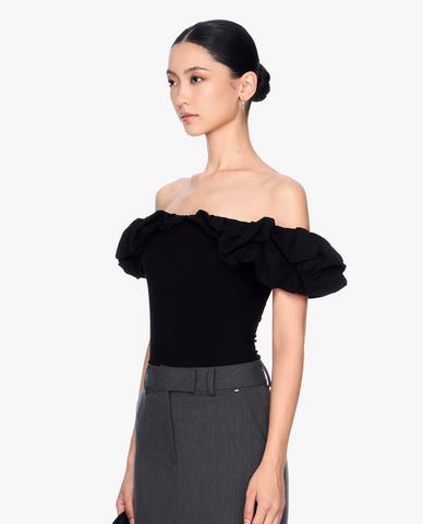  GIGI - Áo trễ vai nữ nhún bèo thời trang 