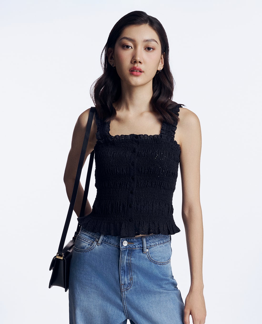 GIGI - Áo hai dây nữ phối ren quyến rũ