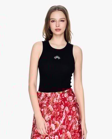  GIGI - Áo sát nách cổ tròn phom ôm năng động 