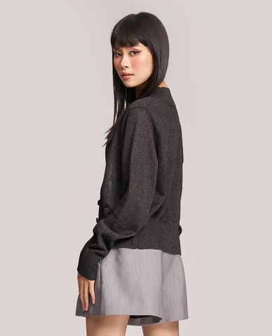  GIGI - Áo khoác cardigan nữ tay dài cổ V nữ tính 