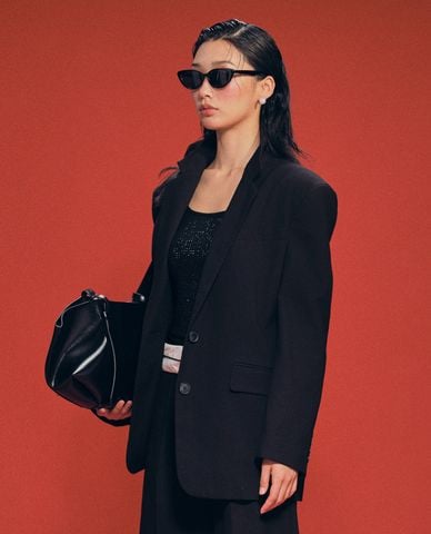  GIGI - Áo khoác blazer nữ cổ V tay dài thanh lịch 