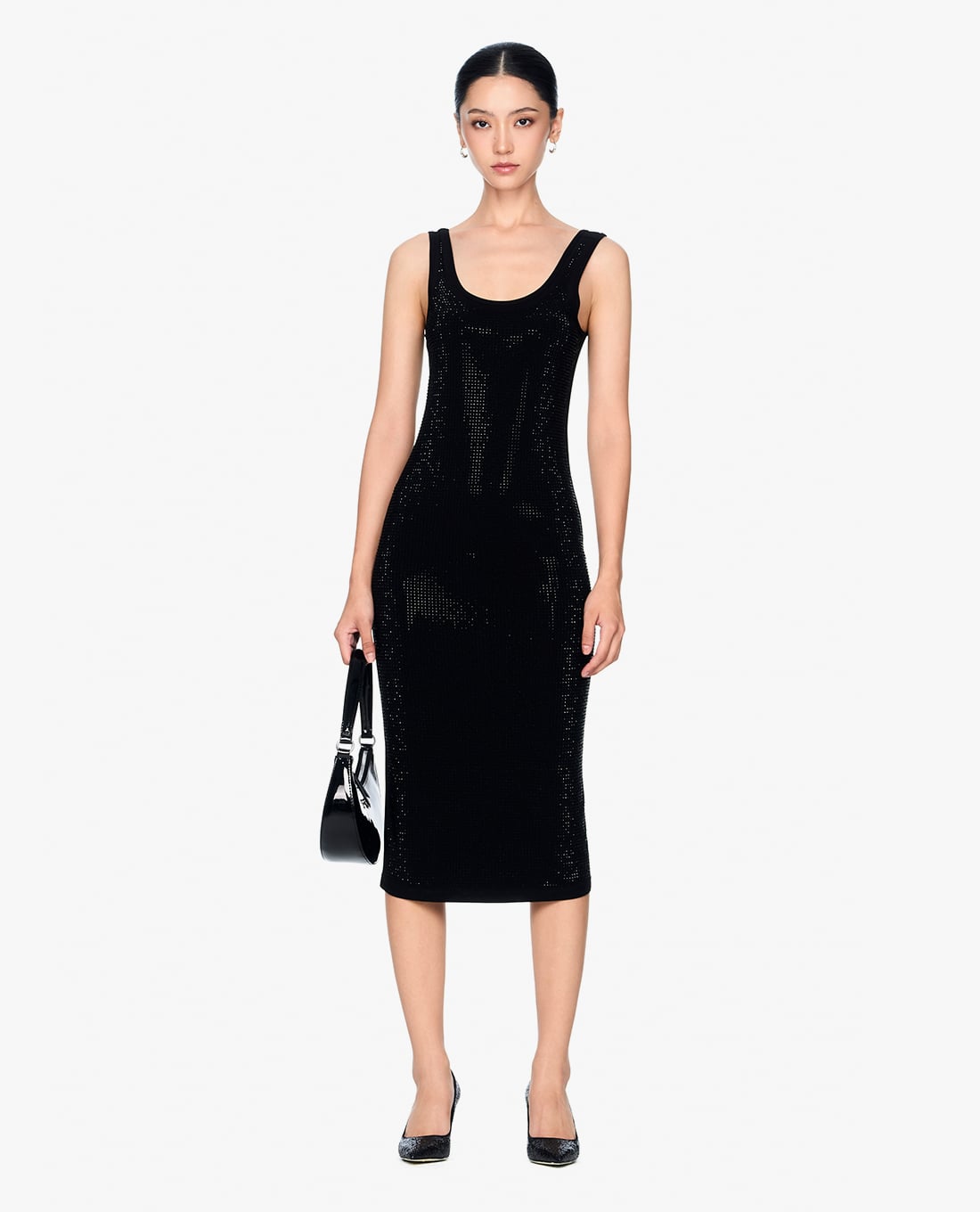 GIGI - Đầm sát nách midi phom ôm hiện đại