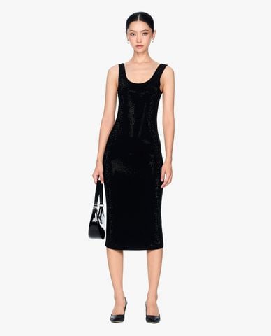  GIGI - Đầm sát nách midi phom ôm hiện đại 